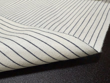 Load image into Gallery viewer, Chambray indigo stripes, Japanese cotton fabric – 115cm Width by the Yard
