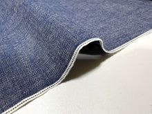 Load image into Gallery viewer, Japanese cotton selvage dungaree fabric in blue, High quality fabric by the yard
