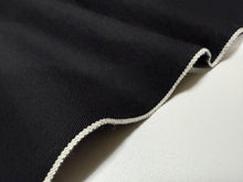 Load image into Gallery viewer, Japanese cotton selvage dungaree fabric in double-sided black, High quality fabric by the yard (コピー)