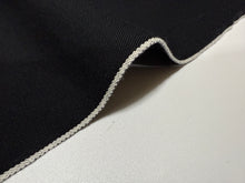 Load image into Gallery viewer, Japanese cotton selvage dungaree fabric in double-sided black, High quality fabric by the yard (コピー)