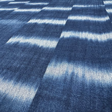 Load image into Gallery viewer, Japanese Indigo Kasuri Fabric Crepe – Taki-Kasuri Crepe Waterfall Tie-Dye Pattern – 100cm Width – by the Yard