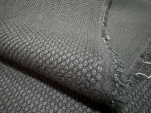 Load image into Gallery viewer, Black Japanese Sashiko Cotton Fabric by the yard – Heavyweight for Martial Arts – 90cm Width