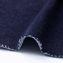 Load image into Gallery viewer, Rare! Indigo Cotton Knit Fabric by half-yard, Japanese aizome cotton knit 12 oz