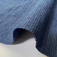 Load image into Gallery viewer, indigo fabric by the yard, Stripe fabric, Suji-tate