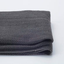 Load image into Gallery viewer, Heavyweight Japanese Sashiko Cotton by the yard – Indigo Charcoal – For Jackets, Bags & Martial Arts Gear