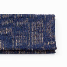 Load image into Gallery viewer, Mensya-bunjin indigo x persimmon (crepe), Japanese Cotton Fabric By the yard