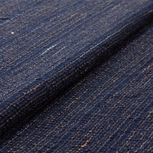 Load image into Gallery viewer, Mensya-bunjin indigo x persimmon (crepe), Japanese Cotton Fabric By the yard