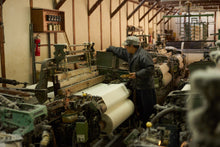 Load image into Gallery viewer, Japanese organic cotton Fabric By the yard, Mr. Yaezo's twill Weave bleached