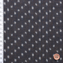 Load image into Gallery viewer, Persimmon dyed fabric, Fabric by the yard, Natural dyed fabric, Tamayuki-Kasuri (snow dye-patterning)