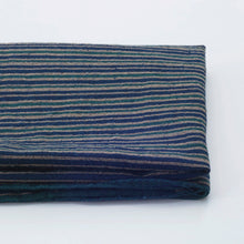 Load image into Gallery viewer, Cotton stripe fabric by the yard, Yarn dyed fabric, Koiki (fashionable)-shima, Indigo Fabric