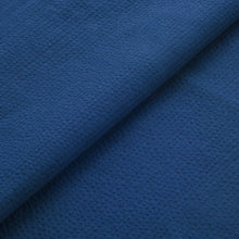 Load image into Gallery viewer, Japanese Seersucker Fabric – Awa Indigo Navy Blue | 100% Cotton | Lightweight & Breathable | Sold by the Yard
