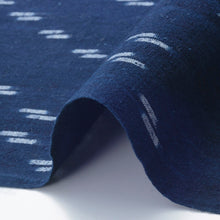 Load image into Gallery viewer, indigo kasuri fabric by the yard, Cotton fabric, Japanese fabric, Suiden(paddy field)