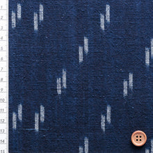 Load image into Gallery viewer, indigo kasuri fabric by the yard, Cotton fabric, Japanese fabric, Suiden(paddy field)