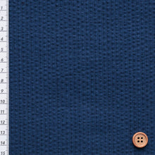 Load image into Gallery viewer, Japanese Seersucker Fabric – Awa Indigo Navy Blue | 100% Cotton | Lightweight & Breathable | Sold by the Yard