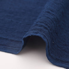 Load image into Gallery viewer, Sensuji – Traditional Japanese Indigo Cotton Fabric with Fine Vertical Stripes – 100cm Width – by the Yard