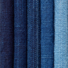 Load image into Gallery viewer, Authentic Japanese Indigo Fabric – Matsusaka Cotton, Hand-Dyed, Sold by the Half Yard
