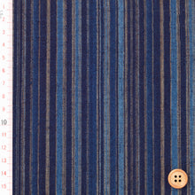 Load image into Gallery viewer, Japanese cotton fabric by the yard, stripe, Multicolored Ran (disordered),