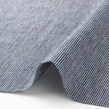 Load image into Gallery viewer, Japanese Indigo Stripe Fabric - Mansuji "Ten Thousand Streaks" Matsusaka Cotton |  Fabric by the Meter | Traditional Thin Stripe Textile