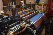 Load image into Gallery viewer, Japanese Seersucker Fabric – Awa Indigo Navy Blue | 100% Cotton | Lightweight & Breathable | Sold by the Yard