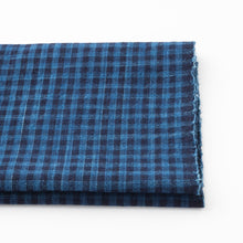 Load image into Gallery viewer, Japanese Cotton Fabric By the yard, Checkered fabric, Matsusaka cotton "Mijin-koushi", Matsusaka cotton
