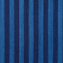 Load image into Gallery viewer, Stripe fabric by the yard, Japanese indigo fabric, Futo-sendai, Matsusaka Cotton