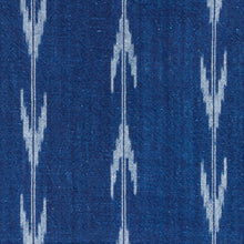 Load image into Gallery viewer, Indigo kasuri fabric by the yard, Navy fabric, Yarn dyed, Shippu (Gale)