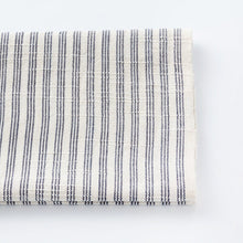Load image into Gallery viewer, Japanese Cotton Fabric by the Yard – Matsusaka "Sanbon-shima" White Stripes | Natural Indigo Dyed | 100% Cotton