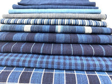 Load image into Gallery viewer, Indigo fabrics 10 pieces of Matsusaka cotton for patchwork