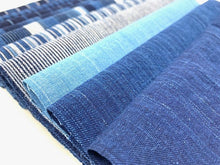 Load image into Gallery viewer, Indigo fabrics 10 pieces of Matsusaka cotton for patchwork