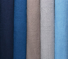 Load image into Gallery viewer, Authentic Japanese Fushi-ori Cotton Fabric – Hand-Dyed Plain Weave by the Yard