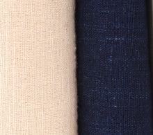 Load image into Gallery viewer, Indigo-Dyed Cotton Hemp Fabric by the yard– Menasa Fushiori from Japan – Light & Breathable