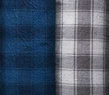 Load image into Gallery viewer, Japanese checkered fabric, Yarn dyed fabric, Ryokomochi-koushi (Double Checkered)