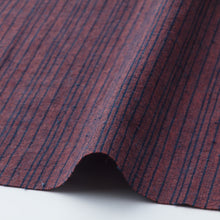 Load image into Gallery viewer, Vermillion fabric by the yard, Ichi-yon (fourteen) stripes Alternative