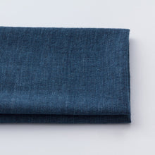Load image into Gallery viewer, Cotton hemp Shimofuri, Indigo cotton linen fabric, Japan Aizome cotton