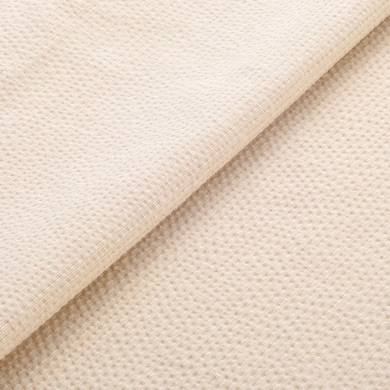 Japanese Seersucker Fabric – Awa Indigo Eggshell | 100% Cotton | Lightweight & Breathable | Sold by the Yard