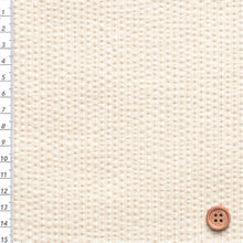 Load image into Gallery viewer, Japanese Seersucker Fabric – Awa Indigo Eggshell | 100% Cotton | Lightweight &amp; Breathable | Sold by the Yard
