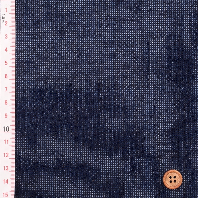 Japanese Indigo Cotton Fabric Dyed Dungaree Shimo-furi Marbling – Yard textile b | BANSYO