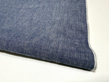 Load image into Gallery viewer, Japanese cotton selvage dungaree fabric in blue, High quality fabric by the yard
