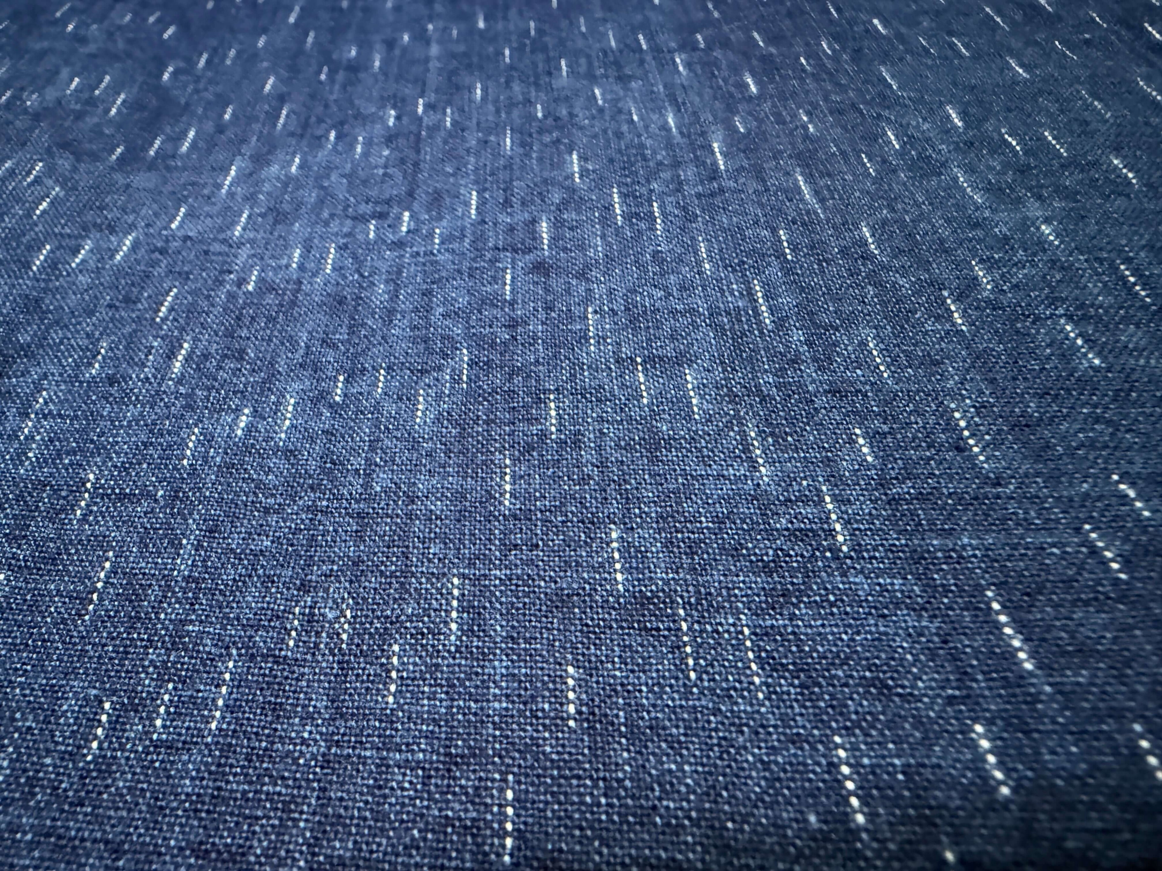 Japanese indigo fabric chiri kasuri cotton fabric by the yard texture | BANSYO