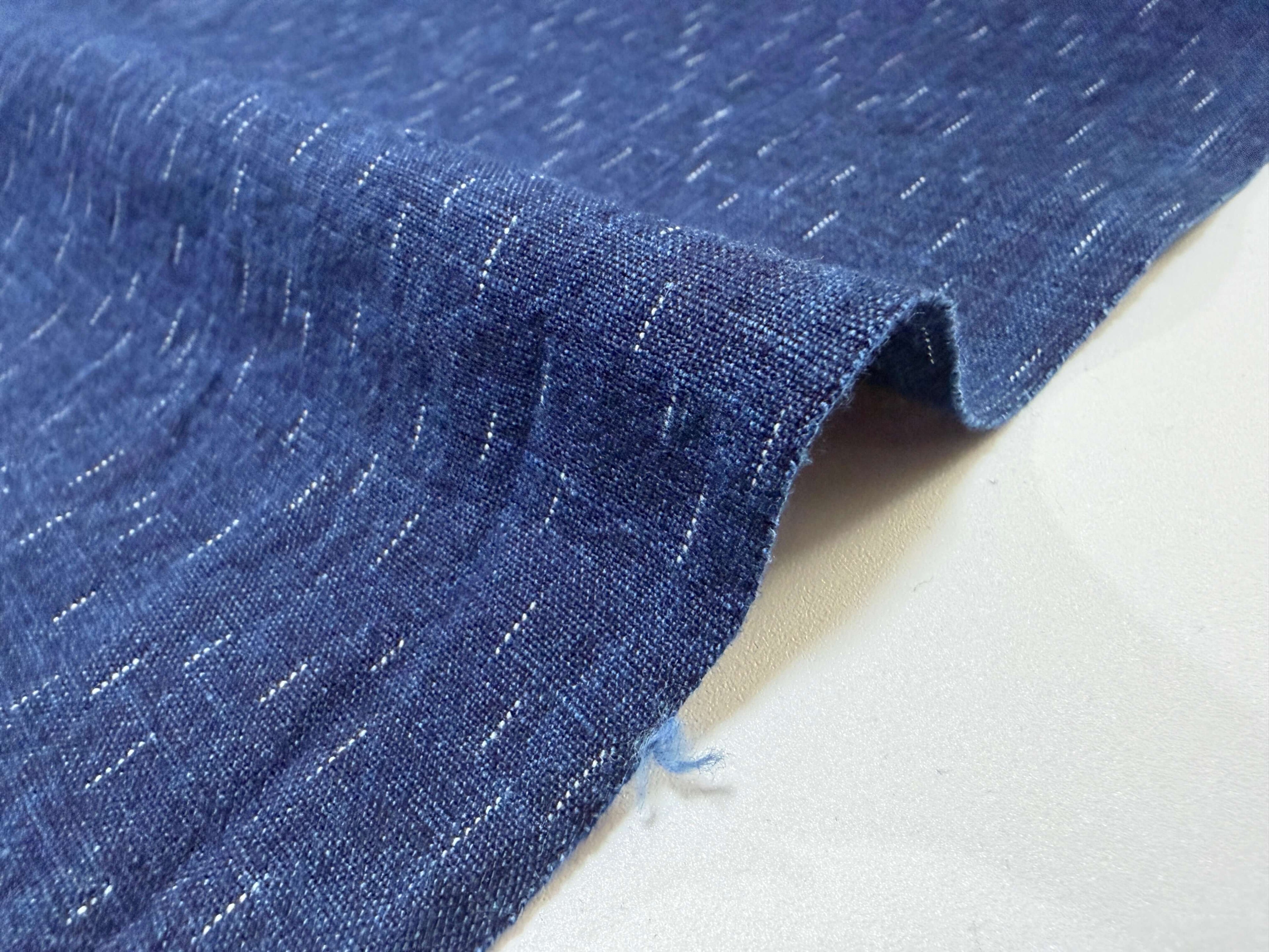 Japanese indigo fabric chiri kasuri cotton fabric by the yard product image | BANSYO