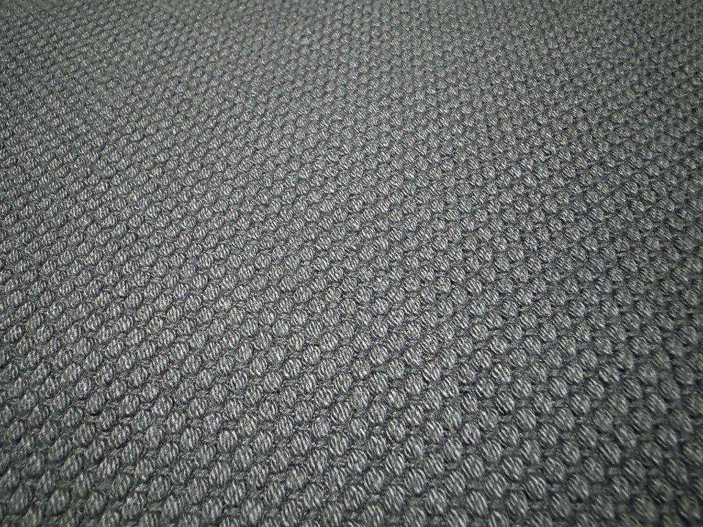 Japanese Sashiko Cotton Heavy Fabric 90cm Black by the yard close up | BANSYO