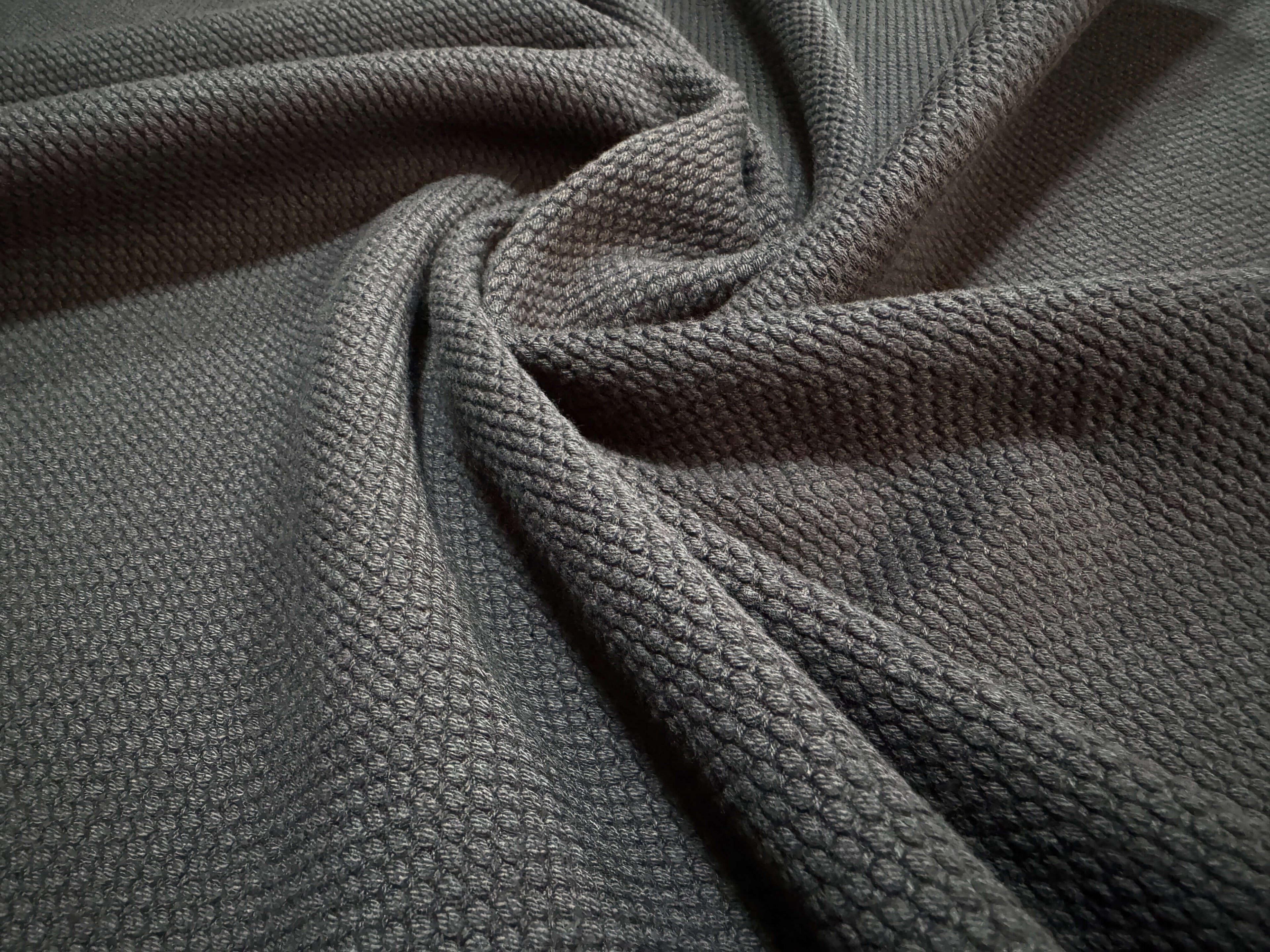 Japanese Sashiko Cotton Heavy Fabric 90cm Black by the yard detail | BANSYO
