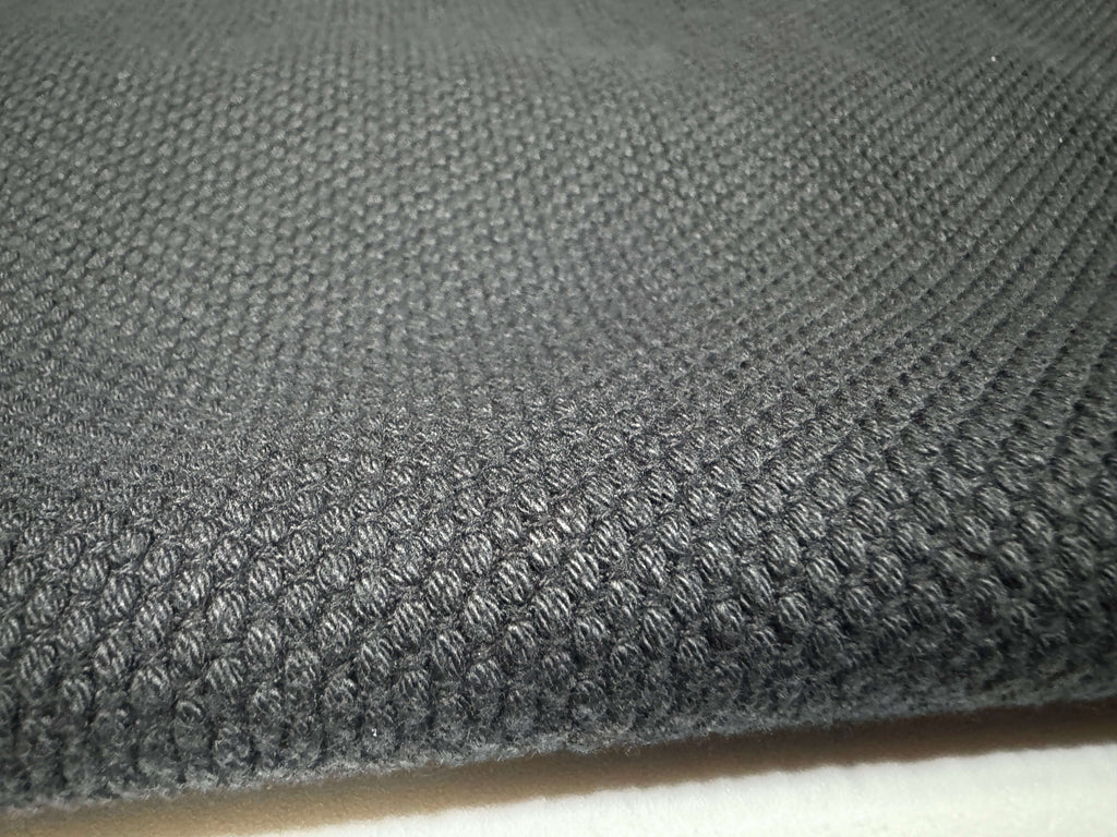 Japanese Sashiko Cotton Heavy Fabric 90cm Black by the yard texture | BANSYO