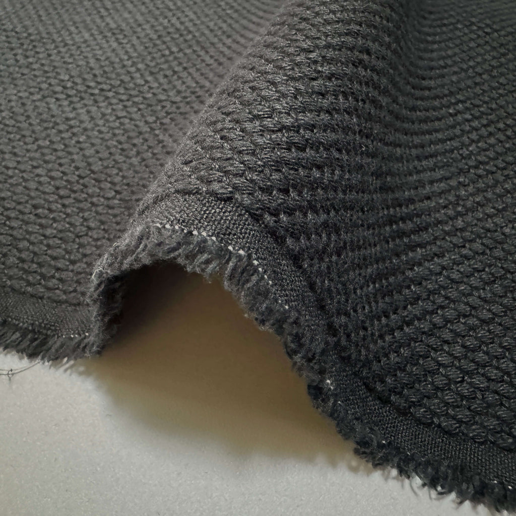 Japanese Sashiko Cotton Heavy Fabric 90cm Black by the yard product image | BANSYO