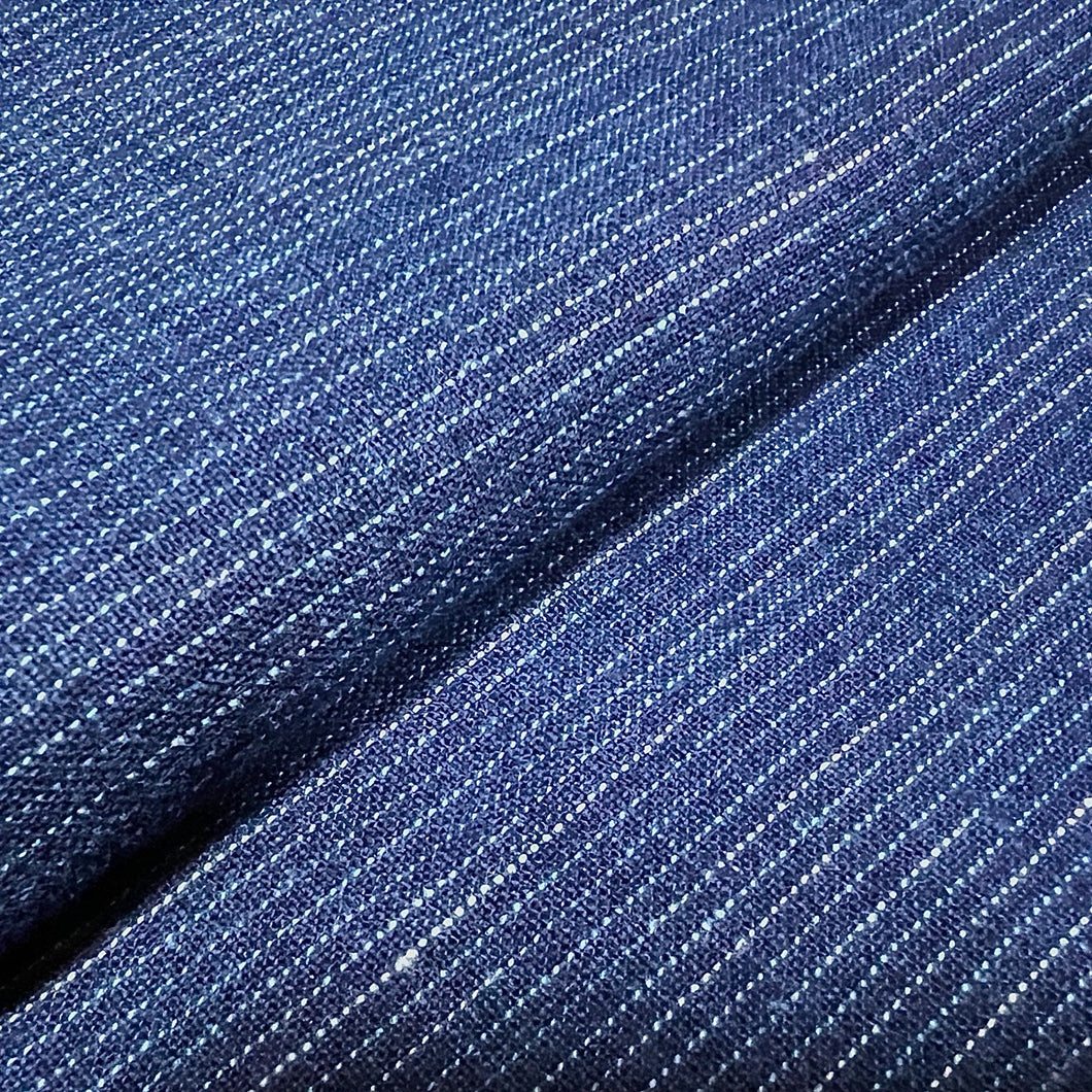 indigo fabric by the yard, Stripe fabric, Suji-tate