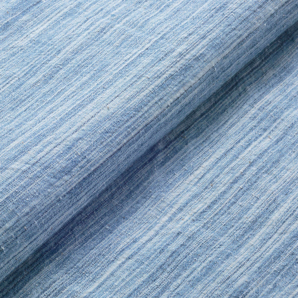 Japanese Indigo kasuri fabric Kon-Hake Dark Blue brush pattern full view | BANSYO