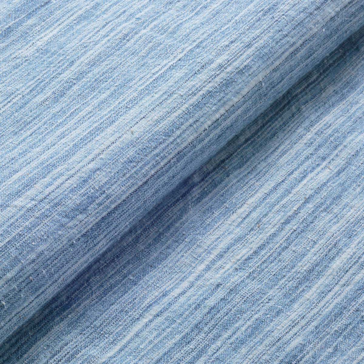 Japanese Indigo kasuri fabric Kon-Hake Dark Blue brush pattern full view | BANSYO