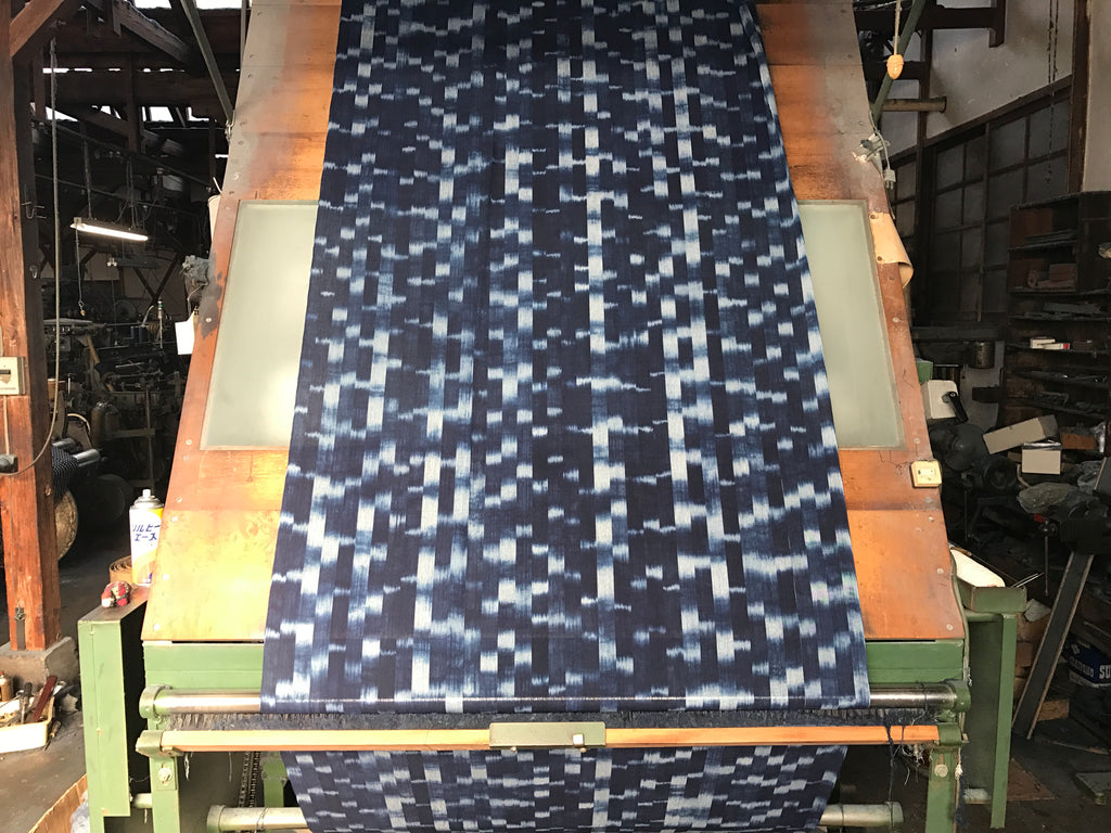 Japanese Premium kasuri fabric Waterfall dye pattern – yard how to | BANSYO