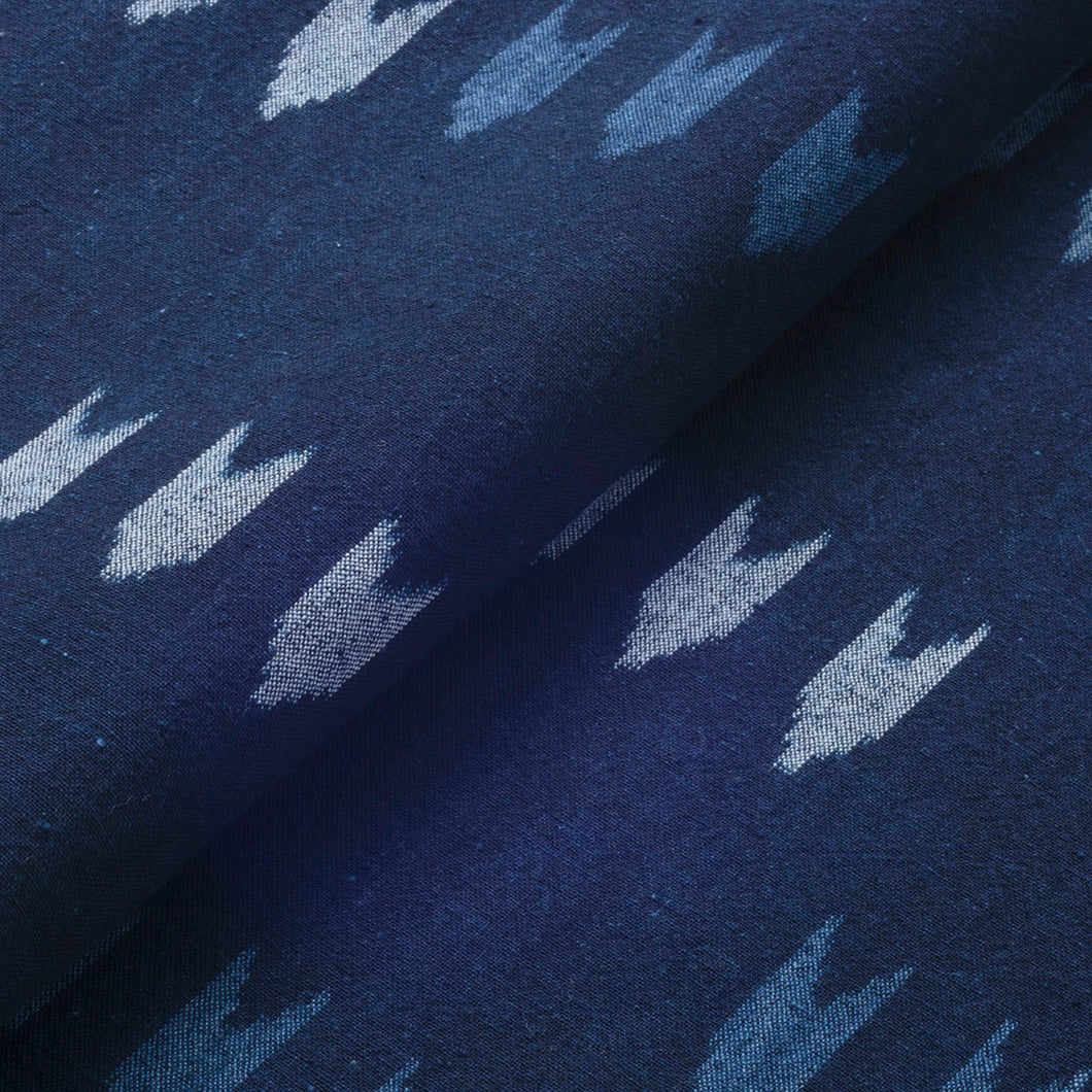 Kawariya-Kasuri (odd dye-patterning), Japanese indigo fabric, Cotton textile