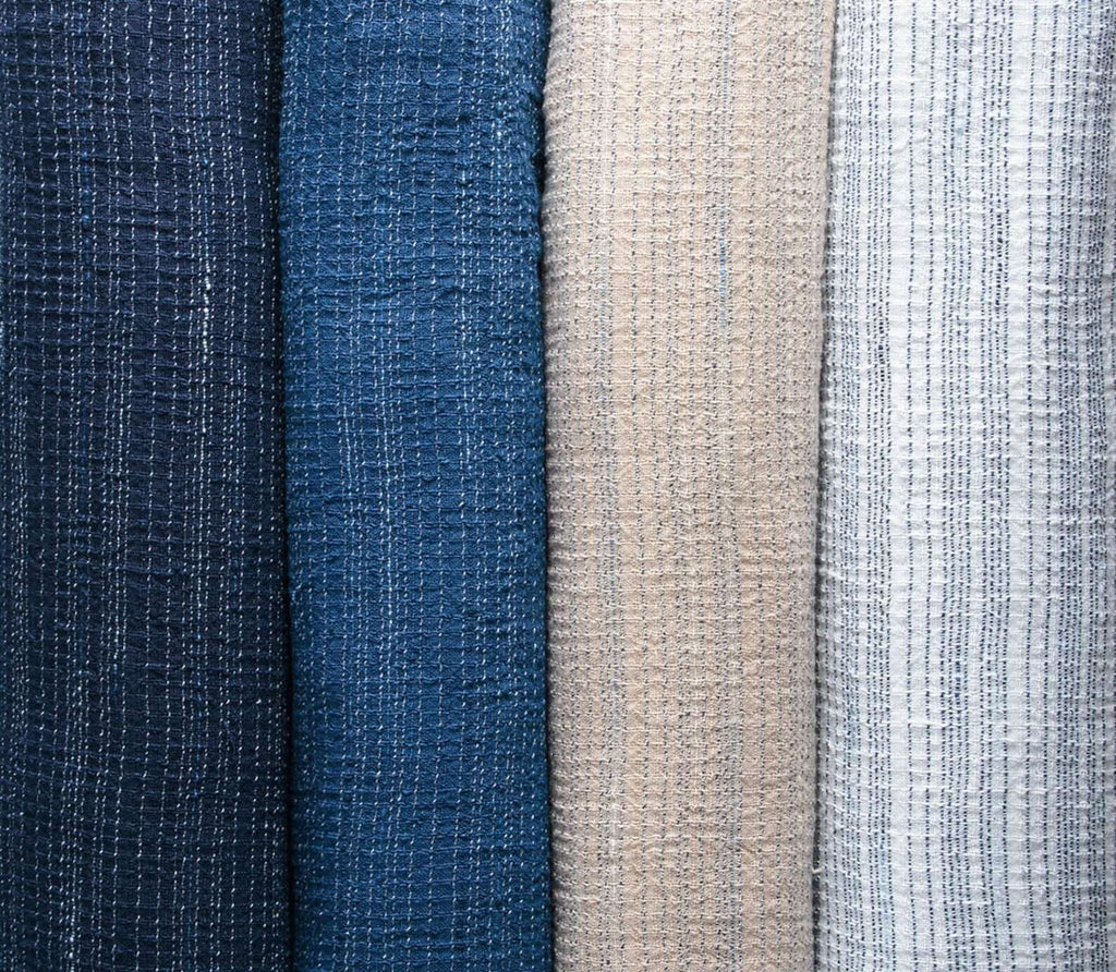 Japanese Premium kasuri crepe fabric Mensya-bunjin by the yard product image | BANSYO